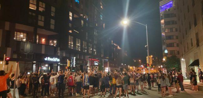 Protesters gather in Madison following the shooting of Jacob Blake in Kenosha, Wisconsin