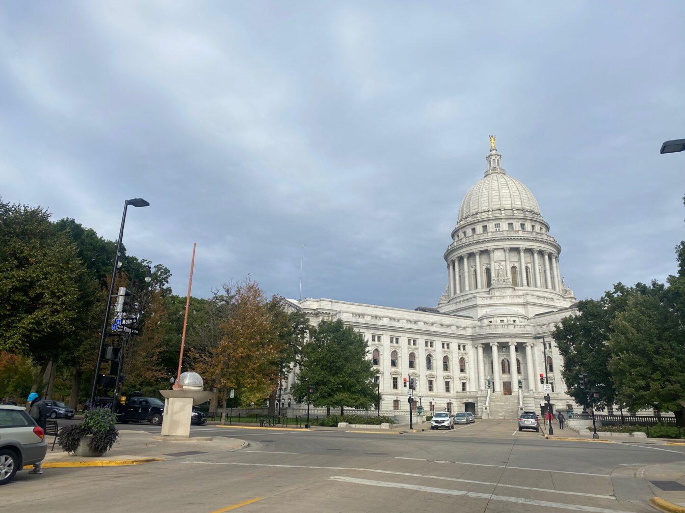 Wisconsin Capitol from Martin Luther King Jr Blvd
