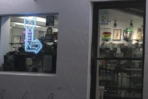 Store offering e-cigarette products. January 22, 2025.