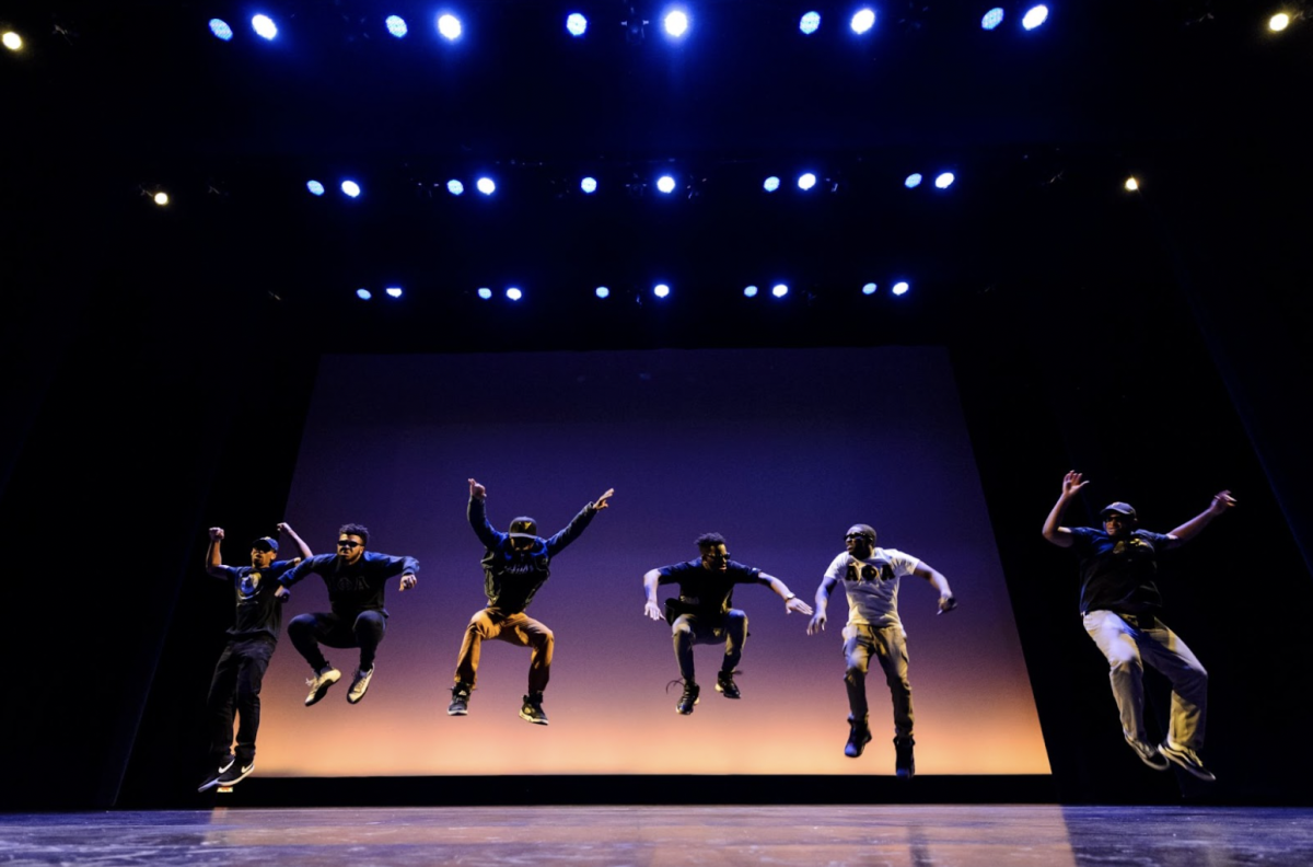 Alpha Phi Alpha Fraternity, Inc. performs at the Multicultural Orientation and Reception (MCOR) at Shannon Hall.